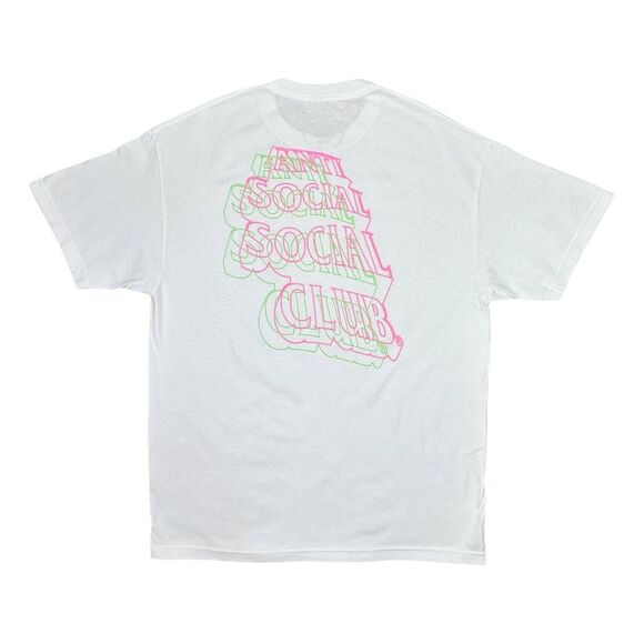Anti Social Social Club Neon Lights And A Lot of Rain T-Shirt - Size XL - Picture 1 of 3